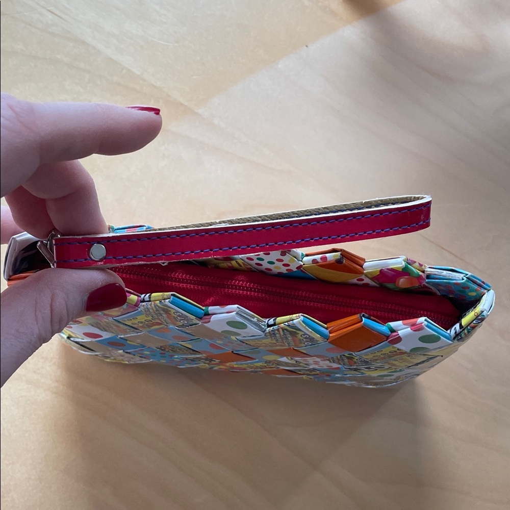 DOTS Upcycled Candy Wrapper Wristlet - Nahui Ollin - Picture 6 of 13